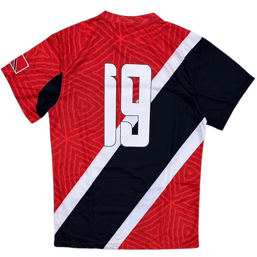 Trinidad International Team Men's Headgear Classics 1990 World Cup Soccer Jersey - Picture 3 of 5